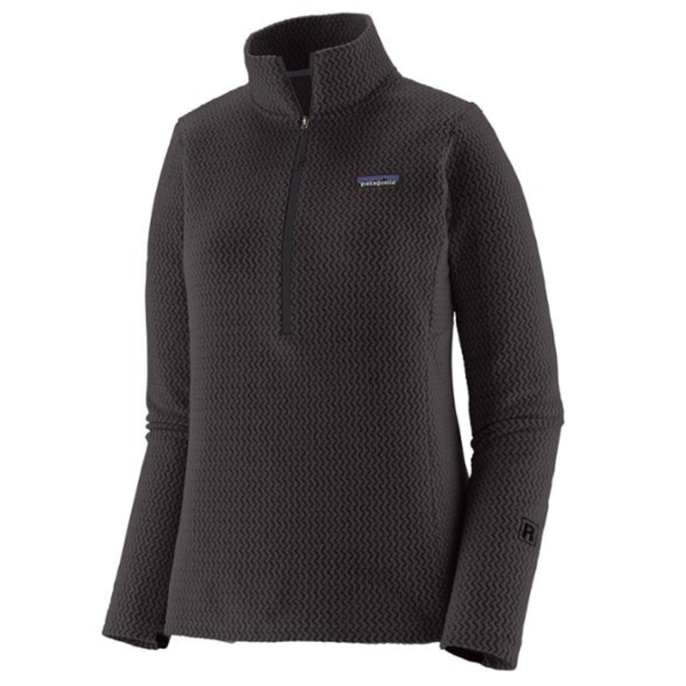 Patagonia Women's Charcoal Textured Half-Zip Ski Pullover